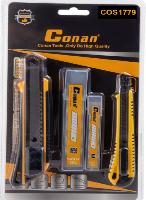 Ножи с сегментированными лезвиями 18 мм  (5 шт.) + 9 мм + 5 (шт.) CONAN COS1779