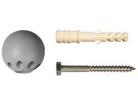 Комплект дверного ограничителя серый