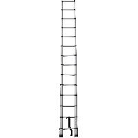 Лестница телескопическая 4,1 м односекционная алюминиевая 14 ступеней Новая Высота 2211114ТЛ