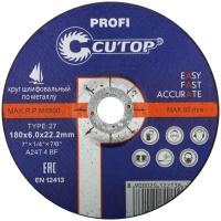180x6.0x22 мм Диск шлифовальный по металлу Cutop Profi 40006т