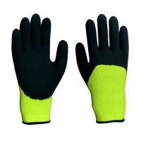 Пeрчатки из полиэстра ЧЕРНЫЕ латексное покрытие 10кл с внутренним ворсовым начесом р-р10.5