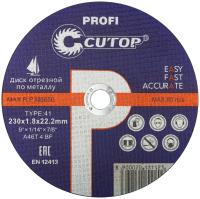 230x1.8x22.2 мм Диск отрезной по металлу и нерж. стали Cutop Profi 39982т