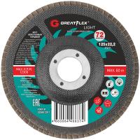 P80 125х22.2 мм  Круг лепестковый торцевой Greatflex Light 71-840
