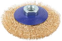 100 мм Щетка для УШМ «Тарелка» латунь Cutop Profi 82-901