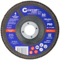P60 125х22.2 мм  Круг профессиональный лепестковый торцевой Cutop Profi 70-12560