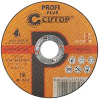 125x1.6x22.2 мм Диск отрезной по металлу и нерж. стали Cutop Profi Plus 40005т
