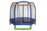 Батут Atlas Sport 210 см с внешней сеткой без лестницы BLUE
