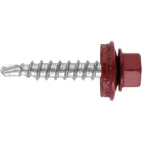 5,5x19 мм Саморез кровельный RAL3011 в металл красно-коричневый