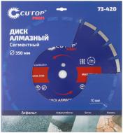 350x3,2x10x25,4 мм Диск алмазный  по асфальту сегментный Cutop Profi 73-420