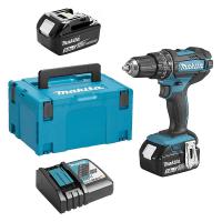 Аккумуляторная ударная дрель-шуруповерт MAKITA DHP482RTJ в кейсе 