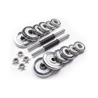 Набор гантелей хромированных AMETIST в чемодане 20 кг