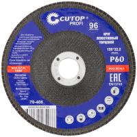 P60 150x22.2 мм Круг профессиональный лепестковый торцевой Cutop Profi 70-408