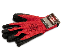 Перчатки синт. красные с черным обливом L-XL (9-10)