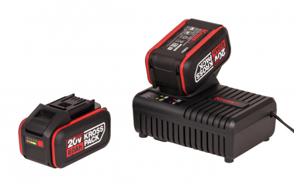 Комплект Kress KAD22: батарея аккумуляторная 20В 6Ач х 2шт зарядное устройство 6А 1шт