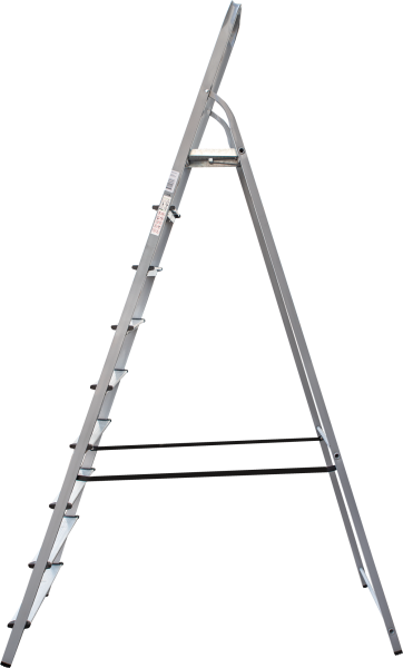 Стремянка алюминий-сталь 7 ступеней 130 мм органайзер NV1138 Новая высота 1138107