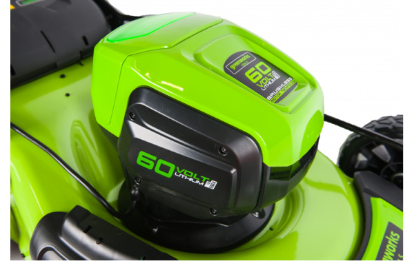 Газонокосилка аккумуляторная  Greenworks GD60LM46HP 46см 60В