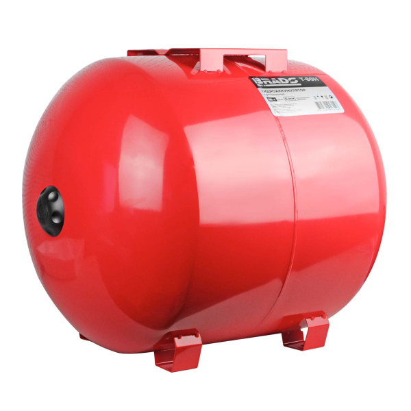 Гидроаккумулятор BRADO T-80H (80 л, горизонтальный, сталь, 6 атм)