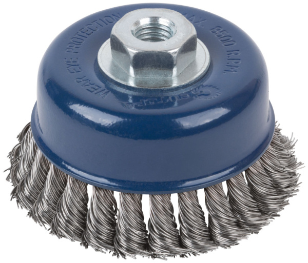 100 мм Щетка для УШМ «Чашка» жесткая Cutop Profi 82-522