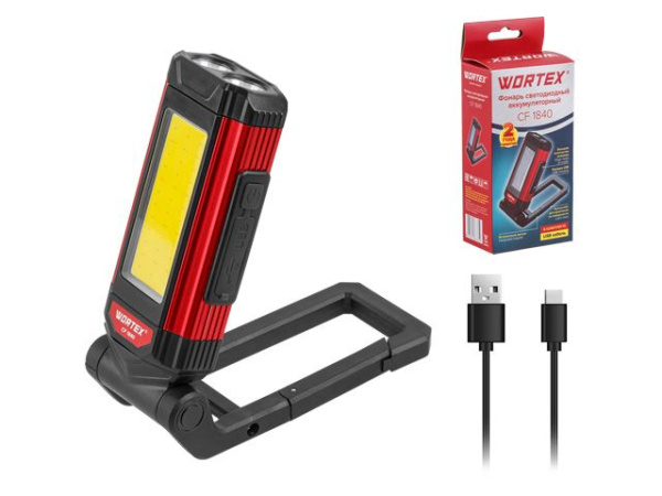 Фонарь светодиодный аккумуляторный Wortex CF 1840 в кор. 