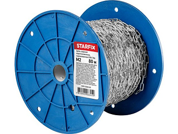 М1,5 Цепь сварная короткозвенная оцинк. DIN 766 (бухта 50 м)