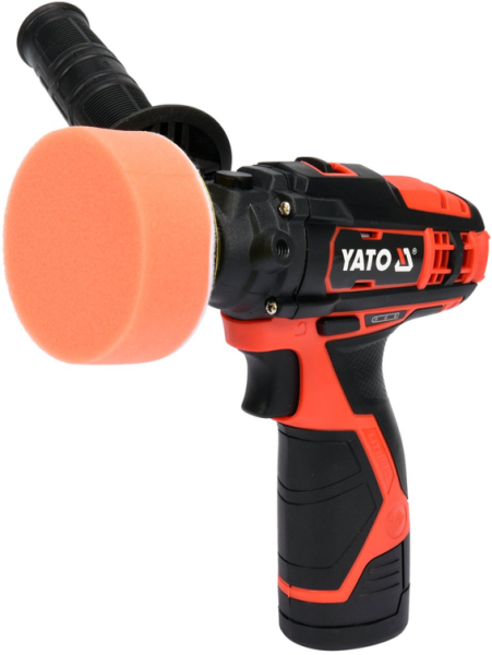 Аккумуляторная полировальная машина 12V 80 мм 2Ah YATO 