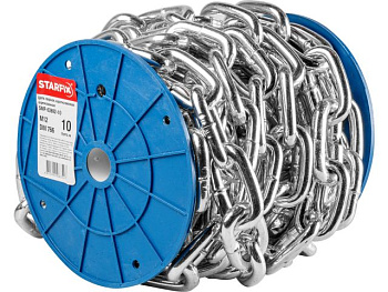 М12 Цепь сварная короткозвенная оцинк. DIN 766 (бухта 10 м)