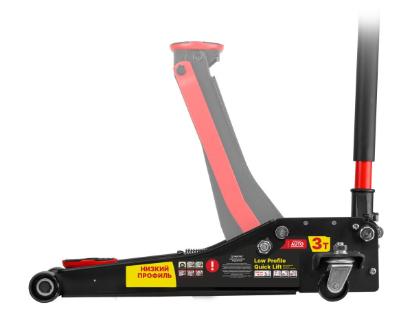 Домкрат подкатной 3т быстрый подъем 75-505мм STARTUL AUTO (ST8013-04) (h min 75мм, h max 505мм, Quick LIFT, низкопрофильный)