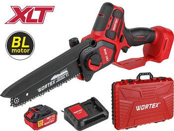 Аккумуляторная мини-пила WORTEX CEC 2018 в чем. ALL1 XLT SET БЕСЩЕТ. 18 В 20 см 
