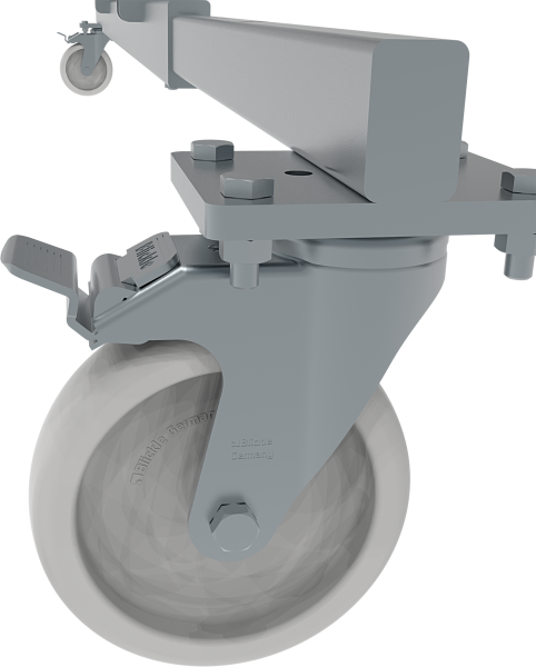 Передвижная профессиональная складная лестница-стремянка с площадкой NV354 Новая высота 3540109