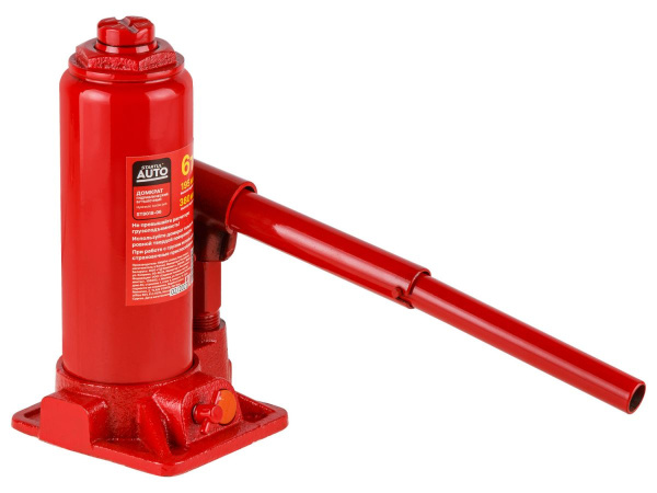 Домкрат гидравлический 6т бутылочный 195-380мм STARTUL AUTO (ST8018-06) (h min 195мм, h max 380мм)