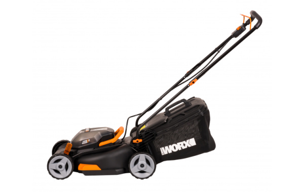 Газонокосилка аккумуляторная WORX WG743E 40В (2х20В) 40см 4Ач х 2 двойное ЗУ