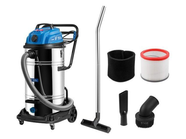 Пылесос BULL AS 6501 + аксессуары 2x1200 Вт, 70 л, 6м кабель, 5м шланг, HEPA 