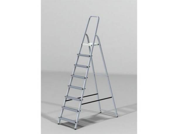 Стремянка одностороняя 1,69 м алюминиевая 8 ступеней STARTUL ST9940-08