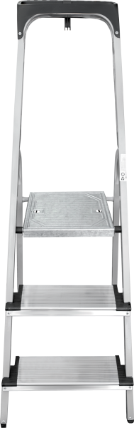 Стремянка алюминий-сталь 3 ступени 130 мм органайзер NV1138 Новая высота 1138103