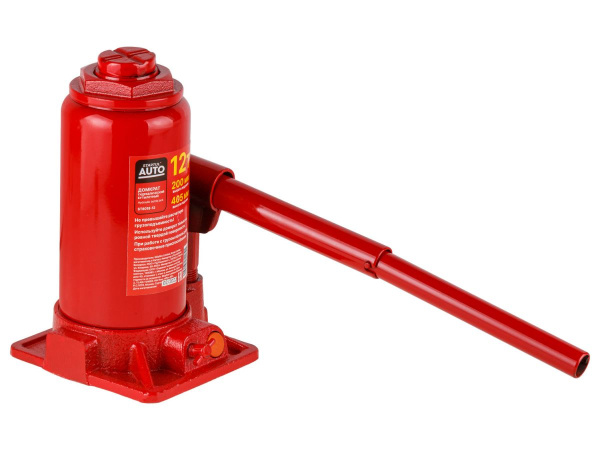 Домкрат гидравлический 12т бутылочный 200-405мм STARTUL AUTO (ST8018-12) (h min 200мм, h max 405мм)