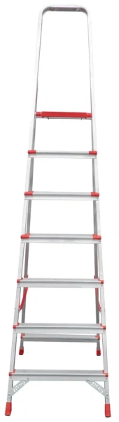 Стремянка профессиональная алюминиевая 7 ступеней 80/130 мм NV3112 Новая высота 3112107
