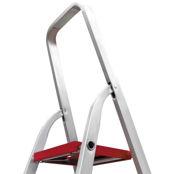 Стремянка профессиональная алюминиевая 4 ступени 80/130 мм NV3112 Новая высота 3112104