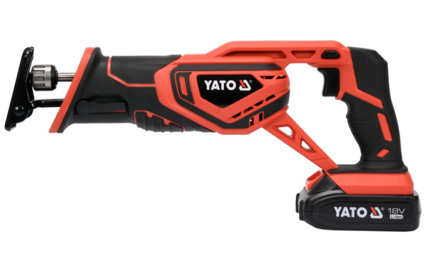 Аккумуляторная бесщеточная сабельная пила 18V, 2Ah YATO 