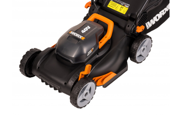 Газонокосилка аккумуляторная WORX WG743E 40В (2х20В) 40см 4Ач х 2 двойное ЗУ