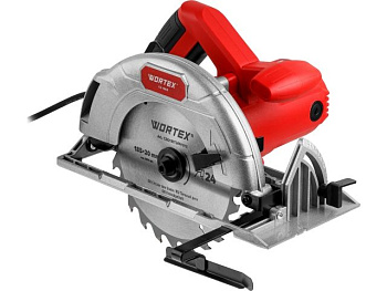 Циркулярная пила WORTEX CS 1865 в кор. 1400 Вт, 185 мм, пропил до 65 мм, алюм. подошва 