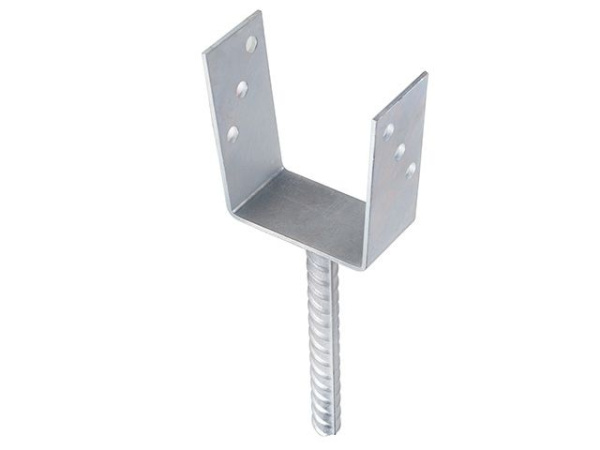 80х325х120 мм Основание столба анкерное тип U 