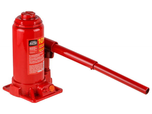 Домкрат гидравлический 10т бутылочный 200-405мм STARTUL AUTO (ST8018-10) (h min 200мм, h max 405мм)