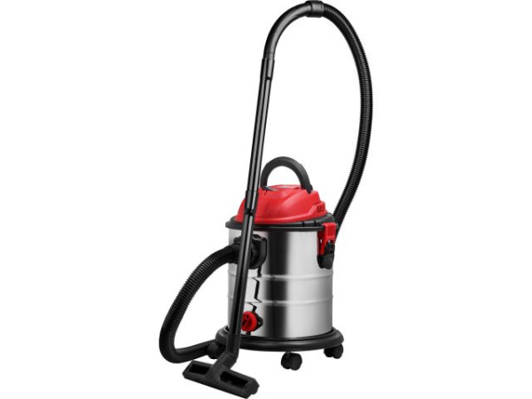 Пылесос строительный WORTEX VC 1512-1 WS 1200 Вт, 20 л, провод 4 м, шланг 3 м 