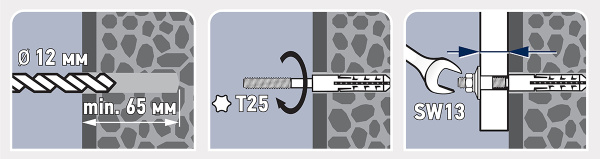 Комплект крепления для раковины PWR 30