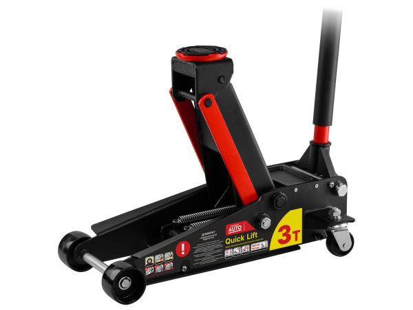 Домкрат подкатной 3т быстрый подъем 130-465мм STARTUL AUTO (ST8013-03) (h min 130мм, h max 465мм, Quick LIFT)