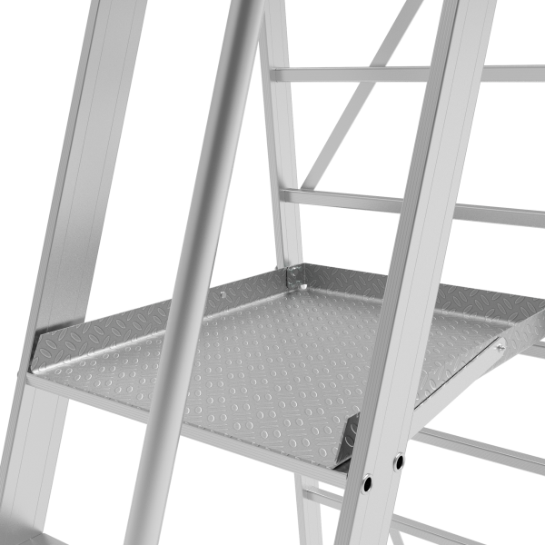 Передвижная складная лестница-стремянка с платформой 5 ступеней NV3541 Новая высота 3541105