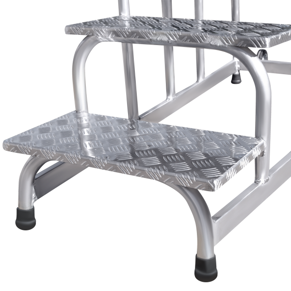 Подставка монтажная профессиональная с 4 широкими ступенями 240 мм и поручнем NV3711 Новая высота 3711104