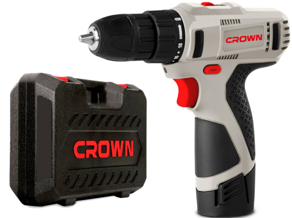 Дрель-шуруповерт аккумуляторная CROWN CT21053LH-1.5 BMC
