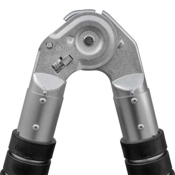 Лестница телескопическая 4,4/2,2 м двухсекционная алюминиевая 2x7 ступеней Новая Высота 2311207ТЛ