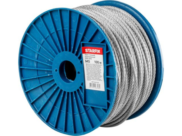 5 мм Трос стальной оцинк. DIN 3055 (бухта 100 м)